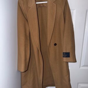 Babaton Camel Wool Coat